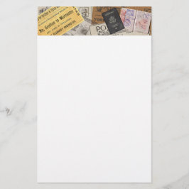 Papelaria Cabeçalho de Tíquete do Viagem Passport