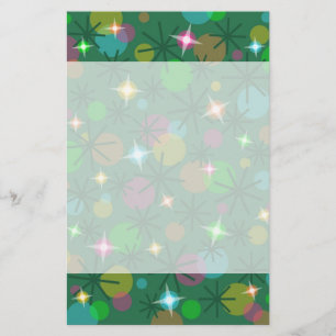 Papelaria Cabeçalho e rodapé do papel de carta das Luzes d