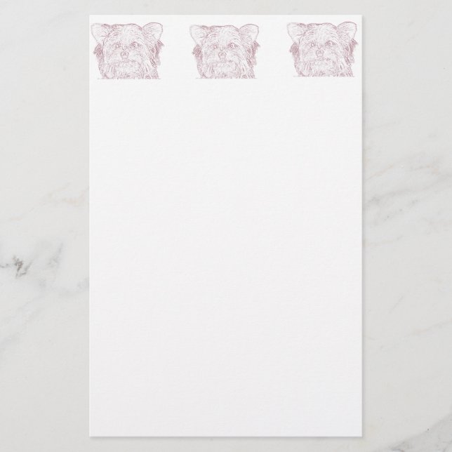 Papelaria Cachorro 4, Papel de carta (Frente)