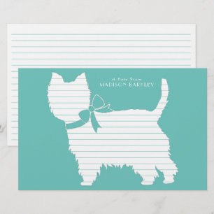 Papelaria Cachorro Filhote West Highland Terrier Westie