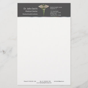 Papelaria Caduco Médico 3D Holográfico Chrome