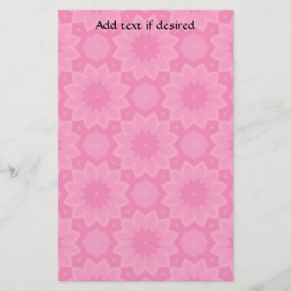 Papelaria Caleidoscópio floral rosa-claro