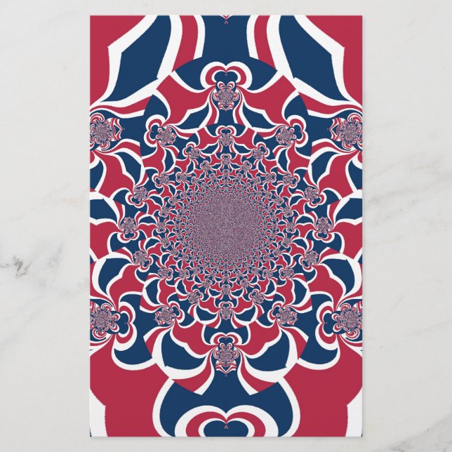 Papelaria Caleidoscópio Impressão de Arte (Frente)