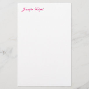 Papelaria Caligrafia chic minimalista nome personalizado
