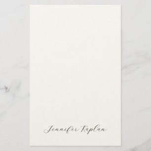 Papelaria Caligrafia Clássica Minimalista Profissional