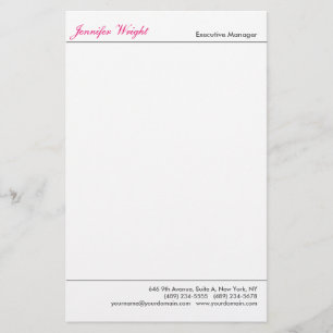 Papelaria Caligrafia elegante simples profissional minimalis