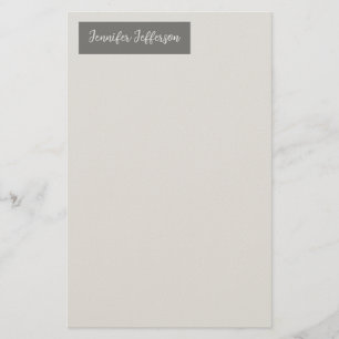 Papelaria Caligrafia Moderna Elegante Simples Profissional C