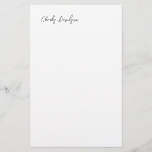 Papelaria Caligrafia Simples Minimalista Moderna Profissiona
