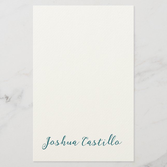 Papelaria Caligrafia Simples Simples Nome Profissional (Frente)
