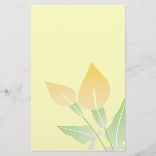 Papelaria Calla Lily Stationery-Floral (Frente)