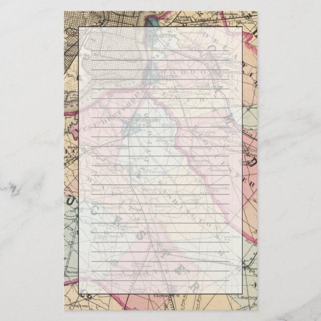 Papelaria Camden, condados de Gloucester, NJ (Frente)