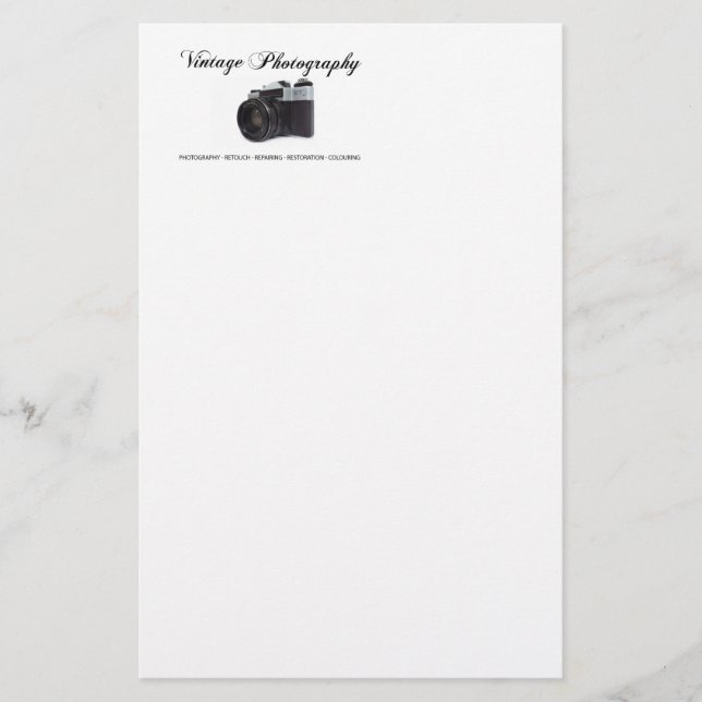 Papelaria Câmera de filmagem antiga (Frente)