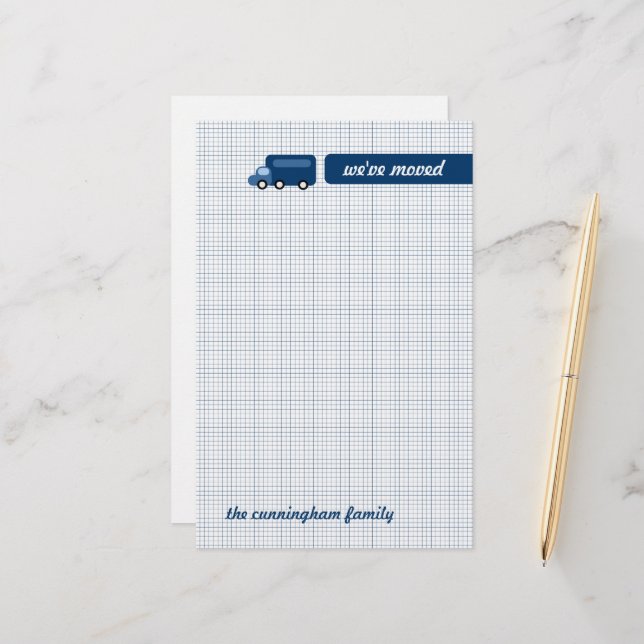 Papelaria Caminhão Azul (Frente/Verso In Situ)