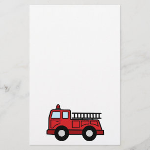 Papelaria Caminhão do veículo da emergência do Firetruck