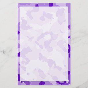 Papelaria Camo Roxo Ametist; Camouflagem