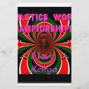 Papelaria Campeonato Mundial de atletismo do Quénia: Bandeir