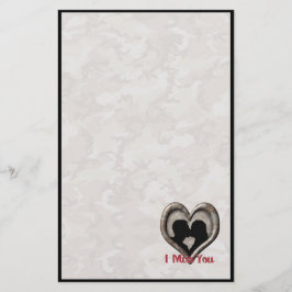 Papelaria Camuflagem Militar "Miss Você"