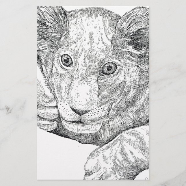 Papelaria Caneta e Tinta do Cubo Lion (Frente)
