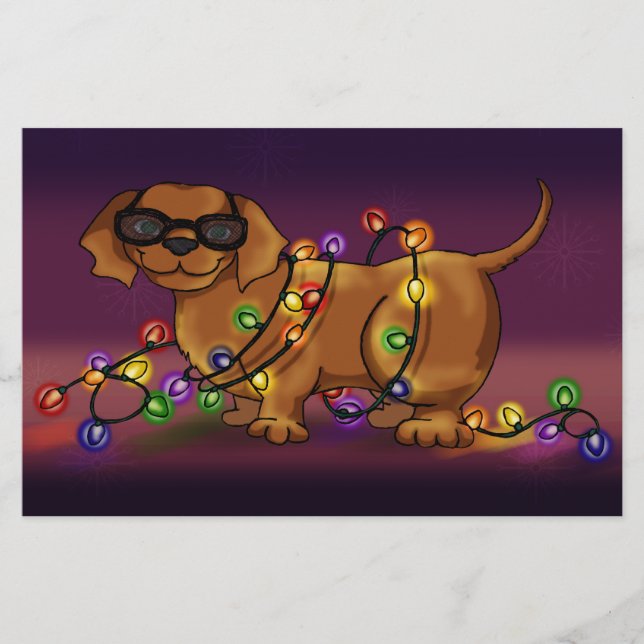 Papelaria Cão brilhante (Frente)