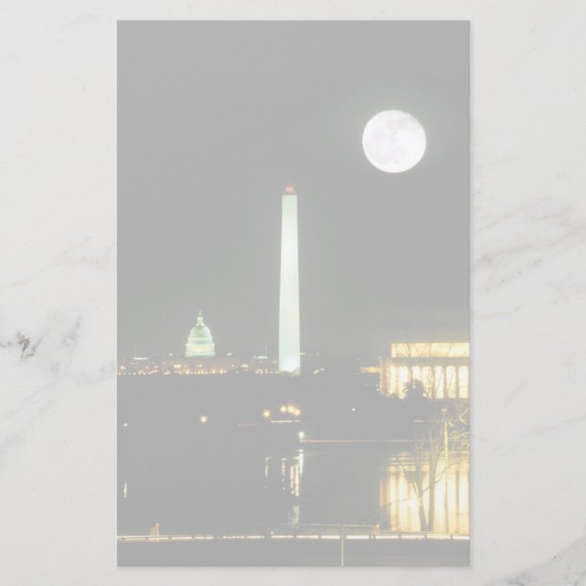 Papelaria Capitol Building, Lincoln Memorial, Washington (Frente)