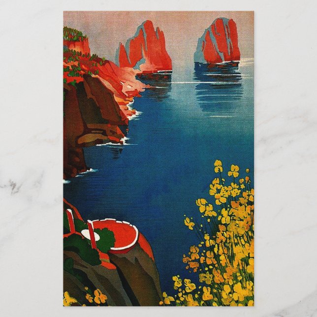 Papelaria Capri Vintage L'Isola del Sole Itália (Frente)
