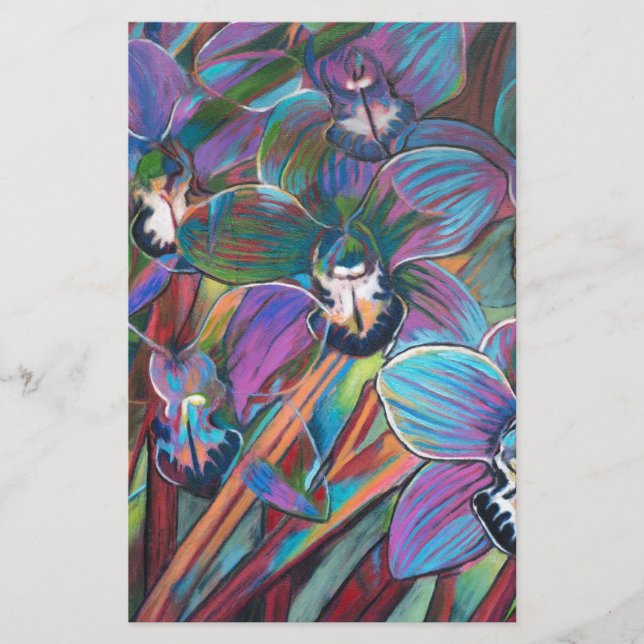 Papelaria Carnaval de Cymbidium 2 (Frente)