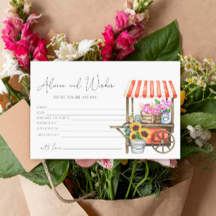 Papelaria carrinho de flores - conselhos e votos chá de noiv