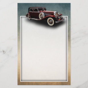 Papelaria Carro modelo do clássico de Duesenberg (Duesy) J