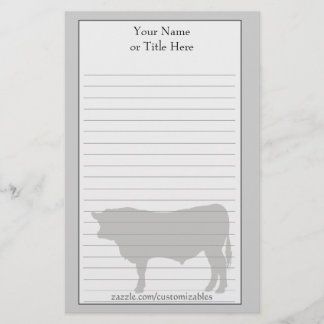 Papelaria Carta Angus Bull