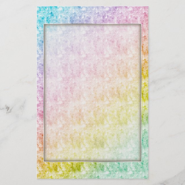 Papelaria Carta de cores arco-íris (Frente)
