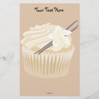Papelaria Carta de Cupcake Vanilla