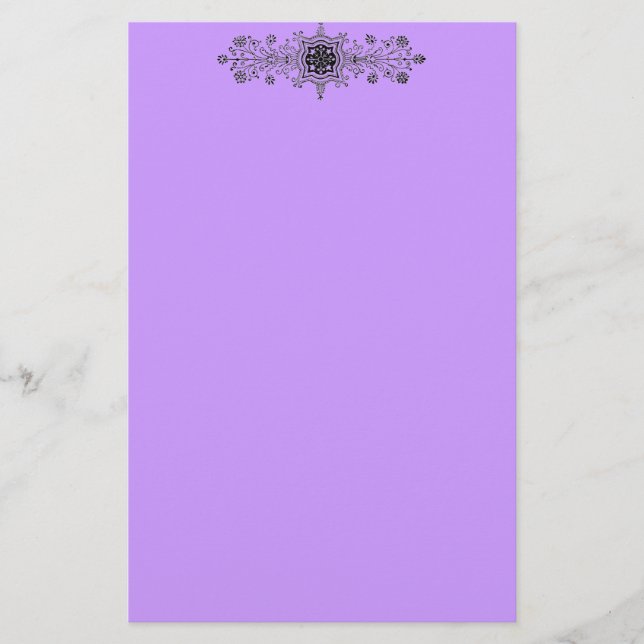 Papelaria Carta de Design Floral (Frente)