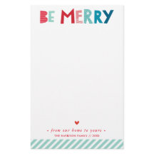 CARTA DE FERIADO tipografia divertida moderna