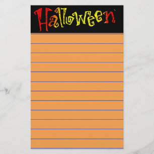 Papelaria Carta de Halloween