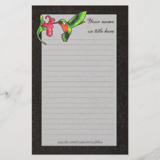Papelaria Carta de Hummingbird