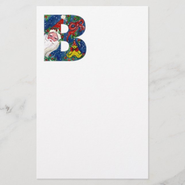 PAPELARIA CARTA DE NATAL B/SANTA CLAUS COM BORRACHA VERMELHA (Frente)