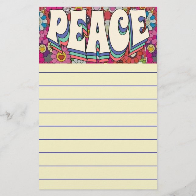 Papelaria Carta de Paz (Verso)
