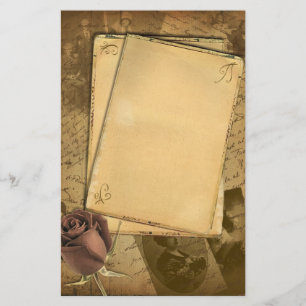 Papelaria Carta de Rosa Vintage