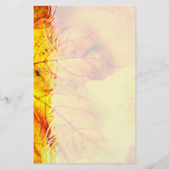 Papelaria Carta do Autumn Leaves 4 (Frente)