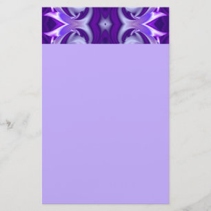 Papelaria Carta dos Sonhos do Arco-Íris de Flor Roxo