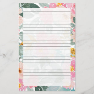 Papelaria Carta Floral