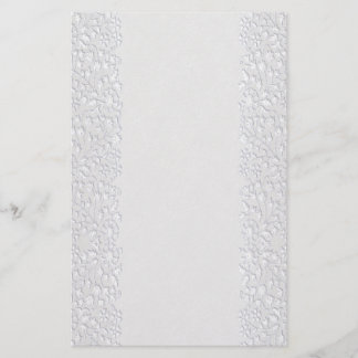 Papelaria Carta Floral Branca