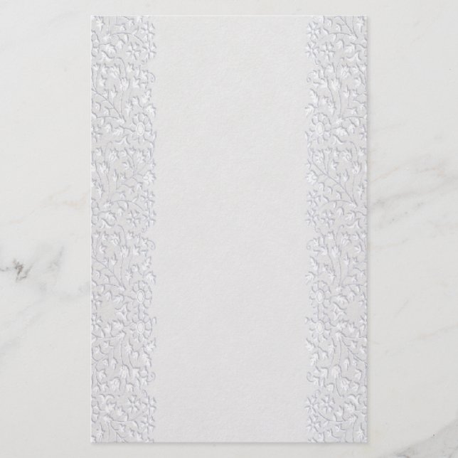 Papelaria Carta Floral Branca (Frente)