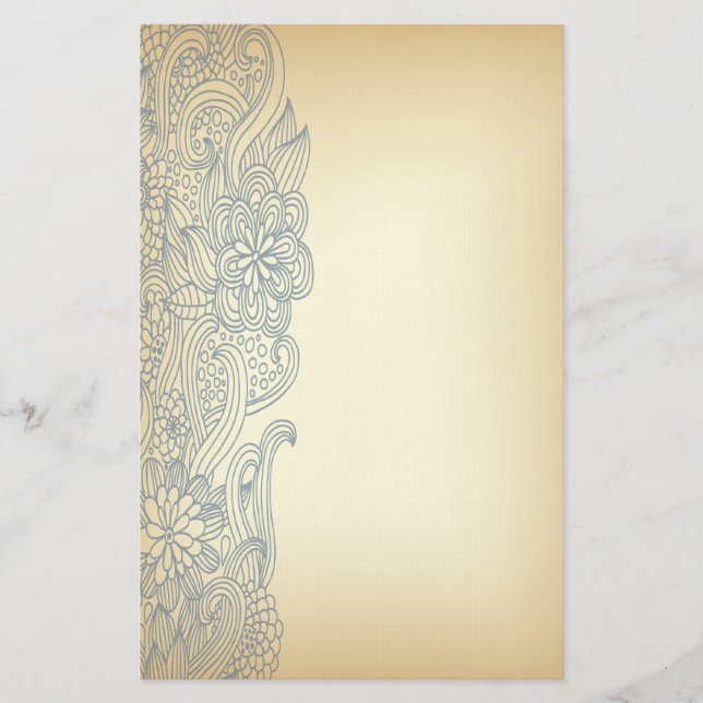 Papelaria Carta Floral do Extremo Oriente (Frente)