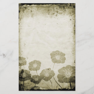 Papelaria Carta Floral Vintage
