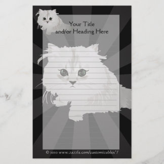Papelaria Carta Fluffy Kitten
