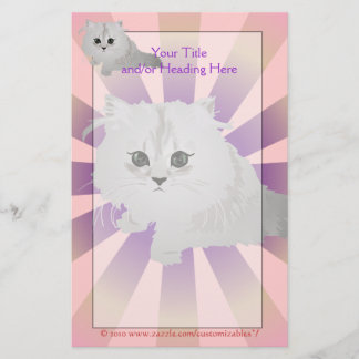 Papelaria Carta Fluffy Kitten