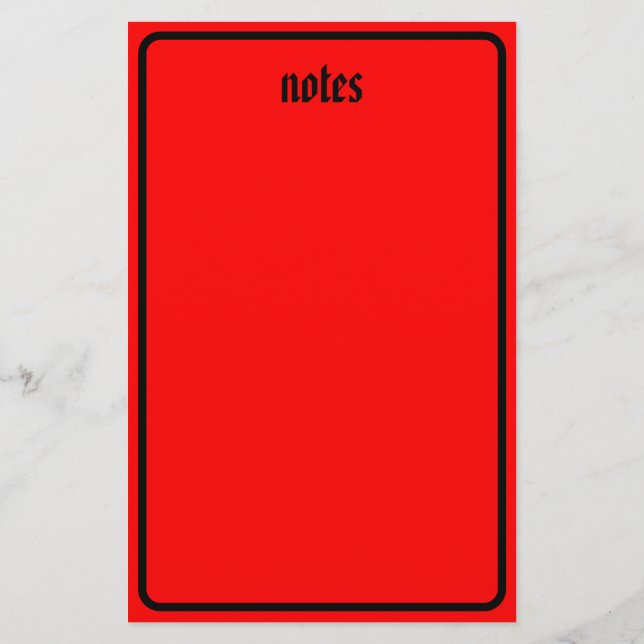 Papelaria Carta Gothic da Crimson (Verso)