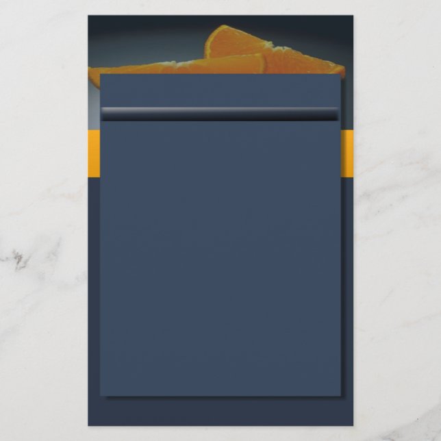 Papelaria Carta Laranja Midnight (Frente)
