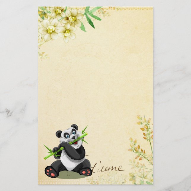 Papelaria Carta Panda-1 (Frente)